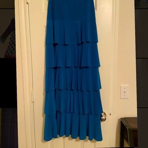Teal Layered Skirt